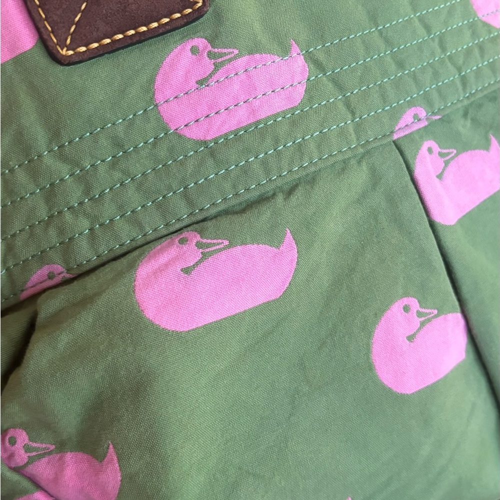 RARE🔥Authentic DOONEY & BOURKE Leather/cotton Duck print Satchel/Shoulder bag - Picture 12 of 16